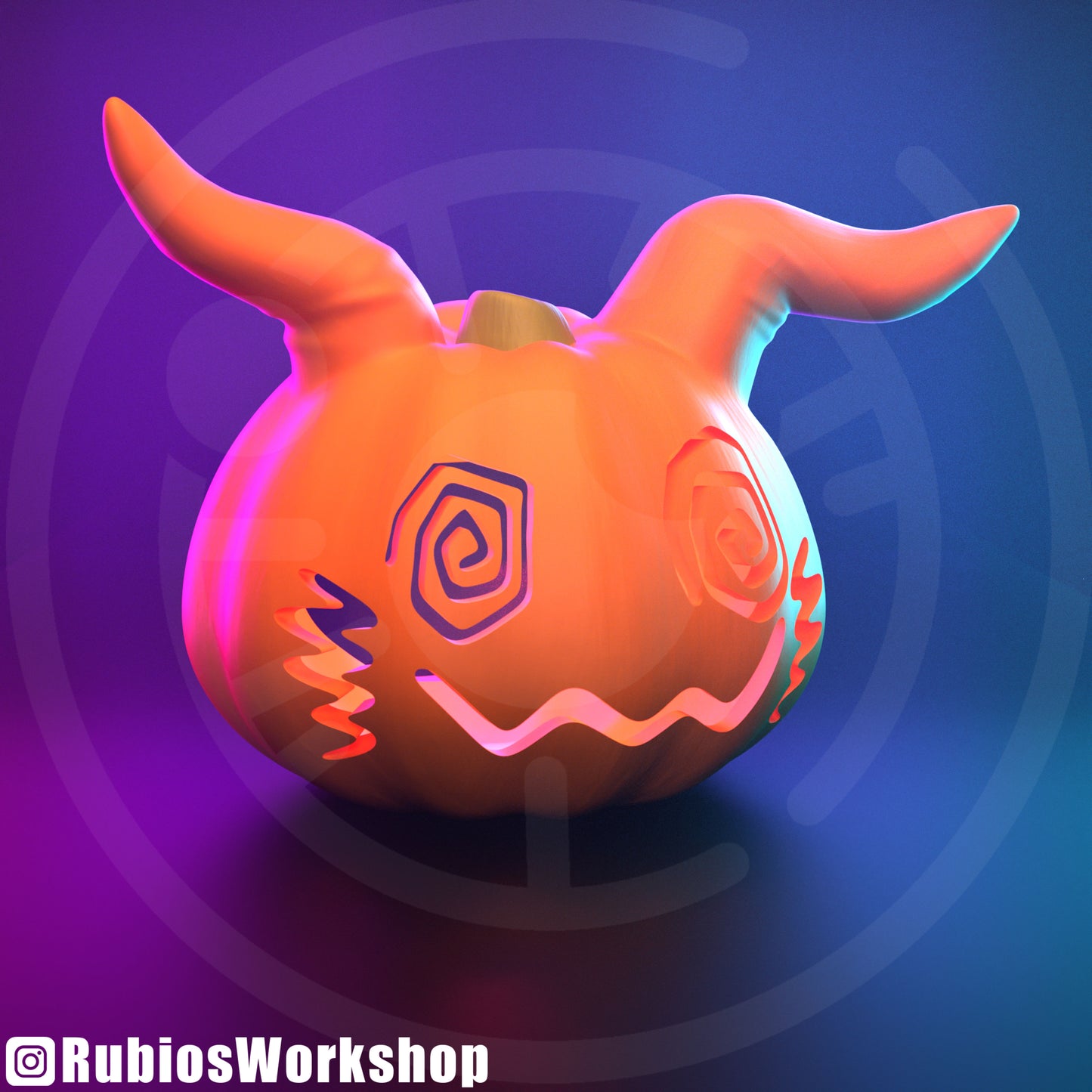 Jack O'Lantern Hollow with Thumb Light or Puck Light