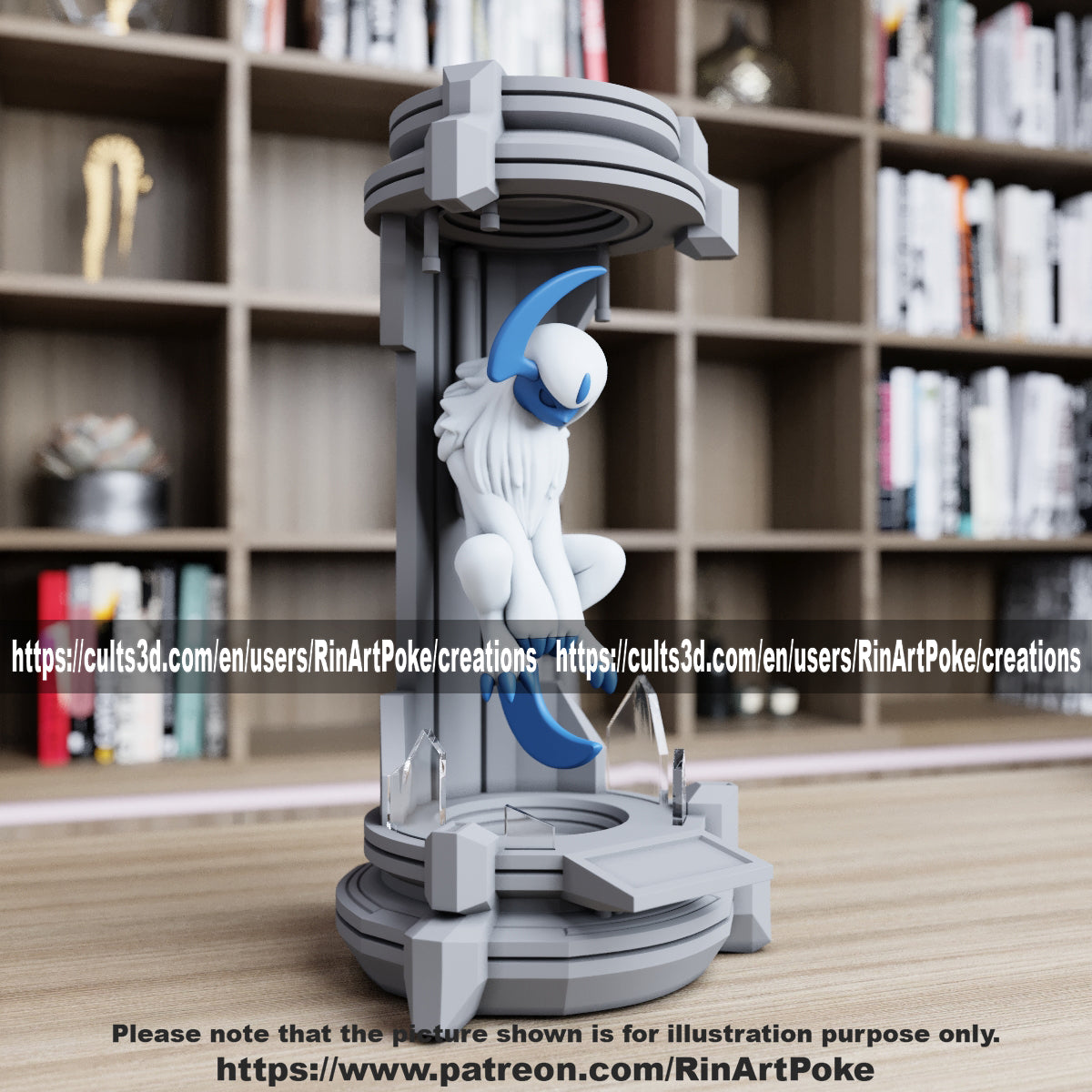 Pick and Choose (Medium) Translucent Colored PKMN FIGURE ONLY - Connects to the Medium Tank Stand