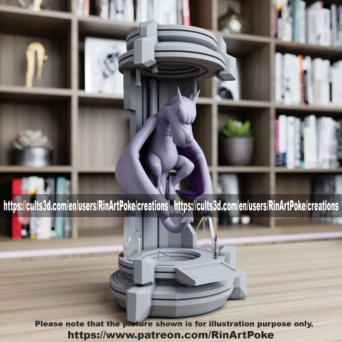 Pick and Choose (Medium) Translucent Colored PKMN FIGURE ONLY - Connects to the Medium Tank Stand