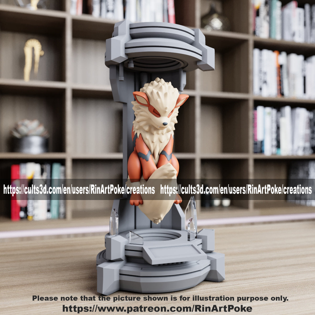Pick and Choose (Medium) Translucent Colored PKMN FIGURE ONLY - Connects to the Medium Tank Stand