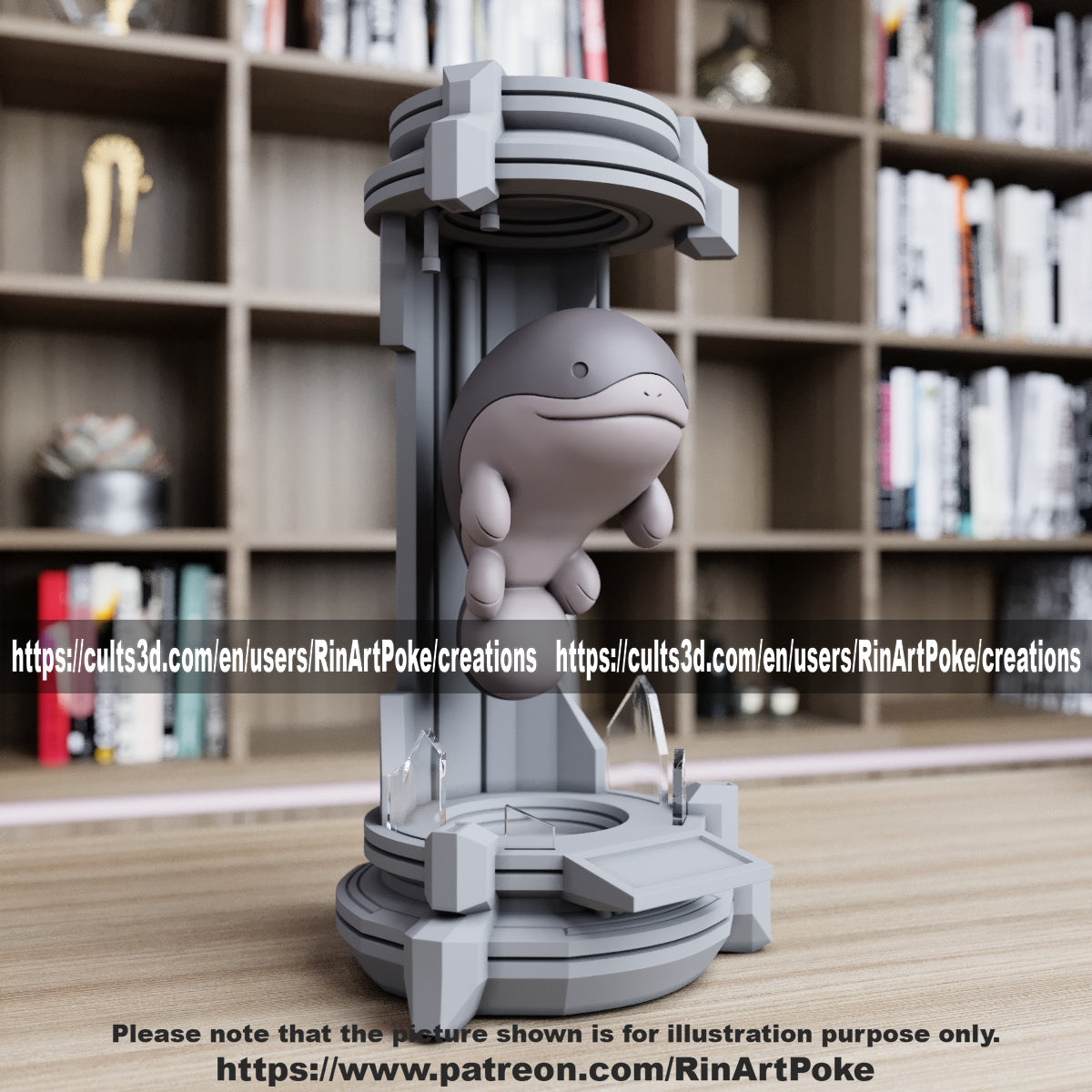 Pick and Choose (Medium) Translucent Colored PKMN FIGURE ONLY - Connects to the Medium Tank Stand