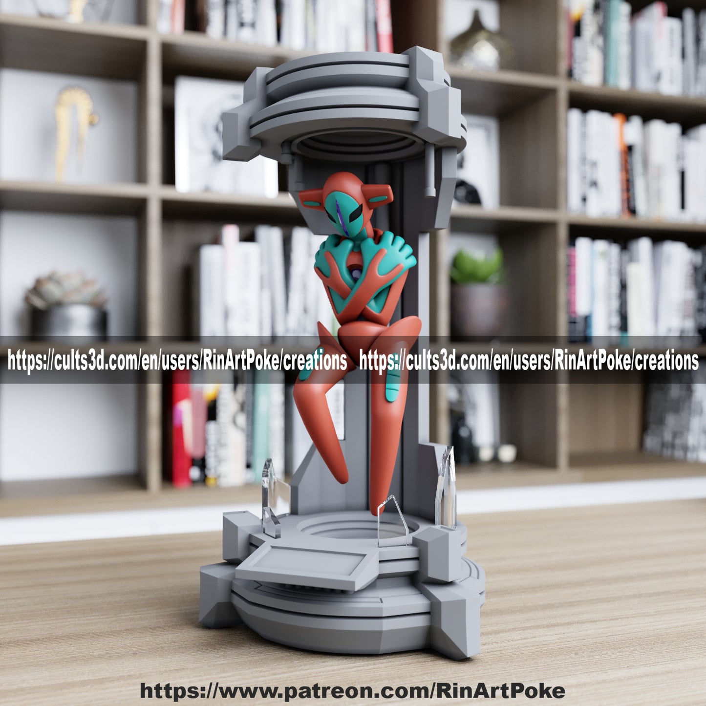 Pick and Choose (Medium) Translucent Colored PKMN FIGURE ONLY - Connects to the Medium Tank Stand
