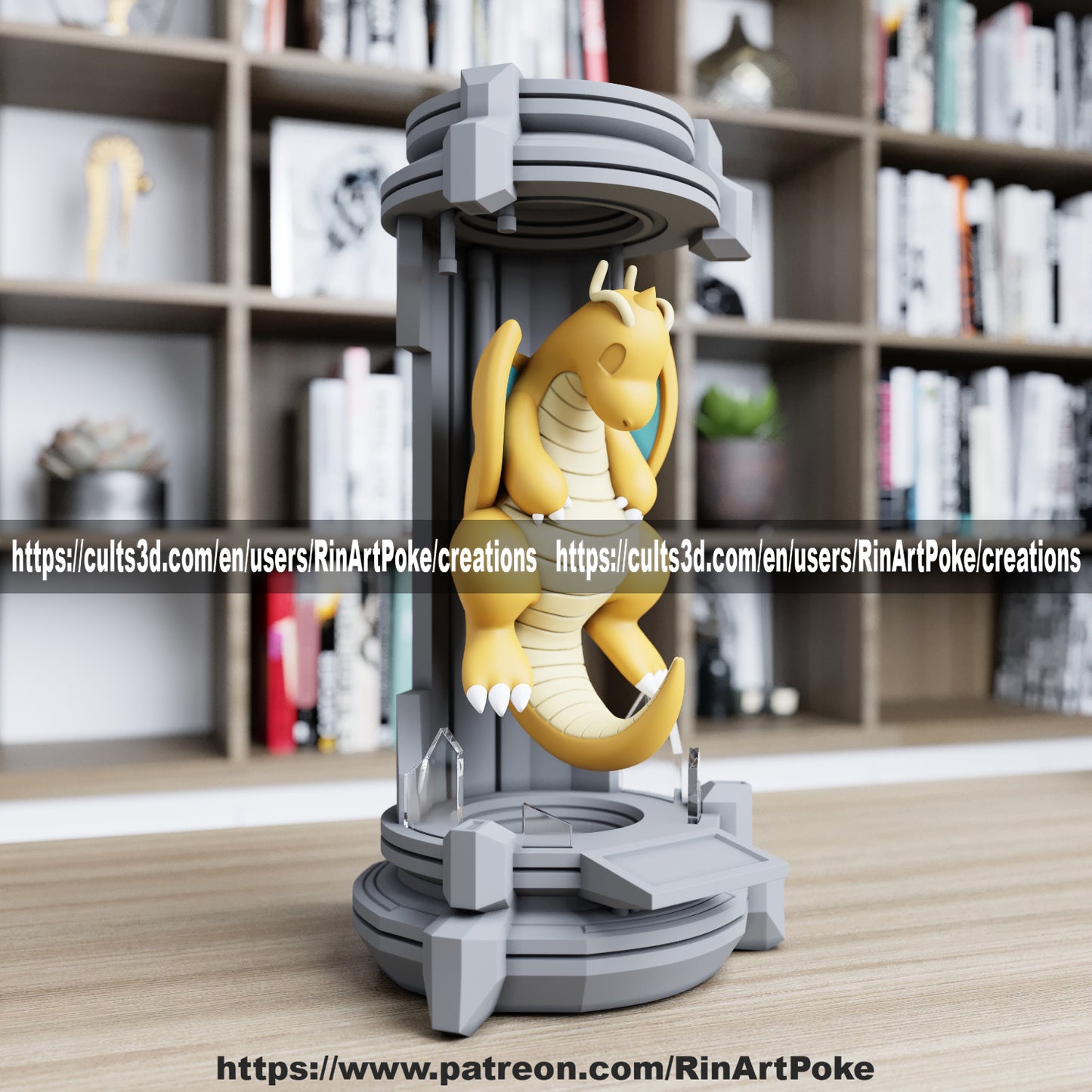 Pick and Choose (Medium) Translucent Colored PKMN FIGURE ONLY - Connects to the Medium Tank Stand