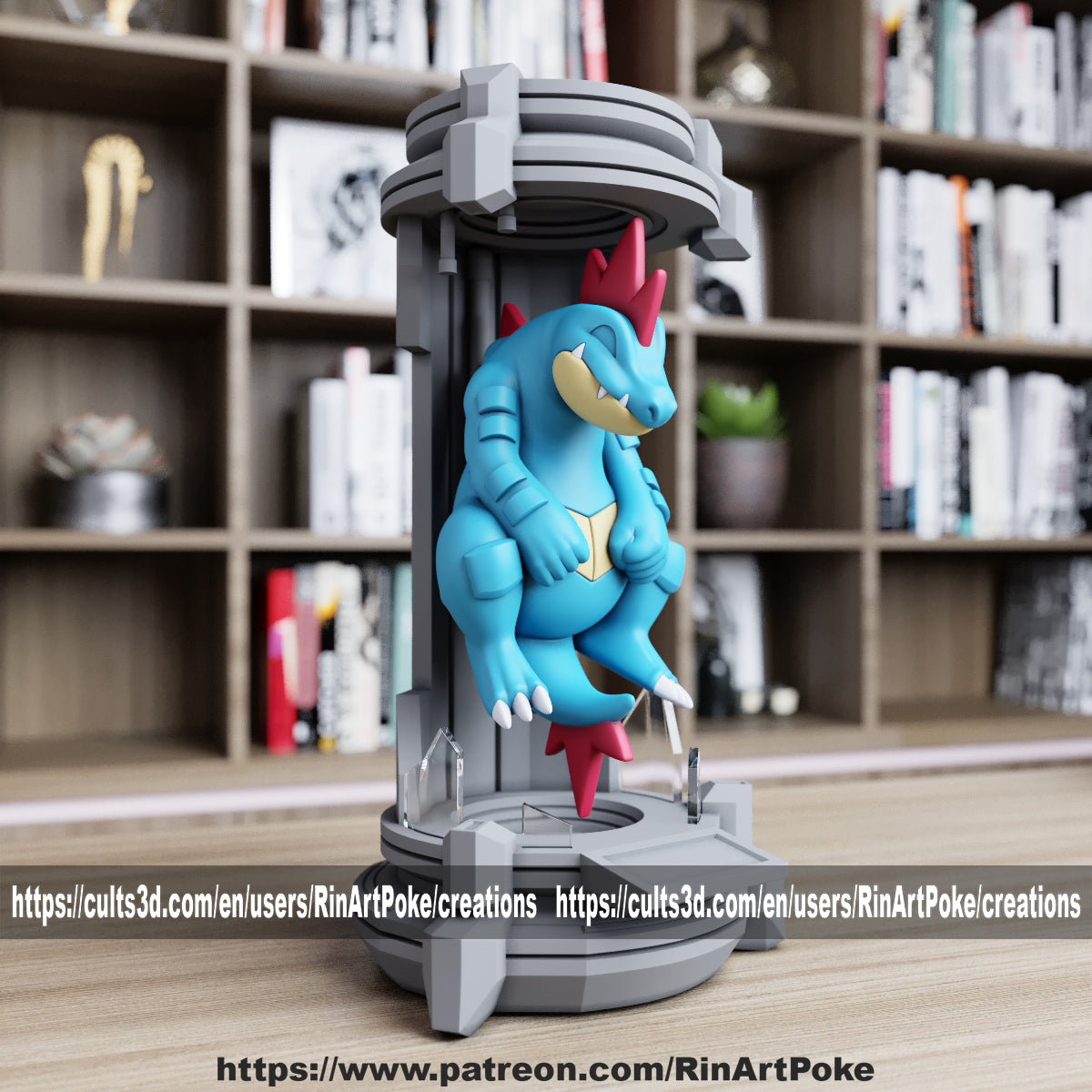 Pick and Choose (Medium) Translucent Colored PKMN FIGURE ONLY - Connects to the Medium Tank Stand