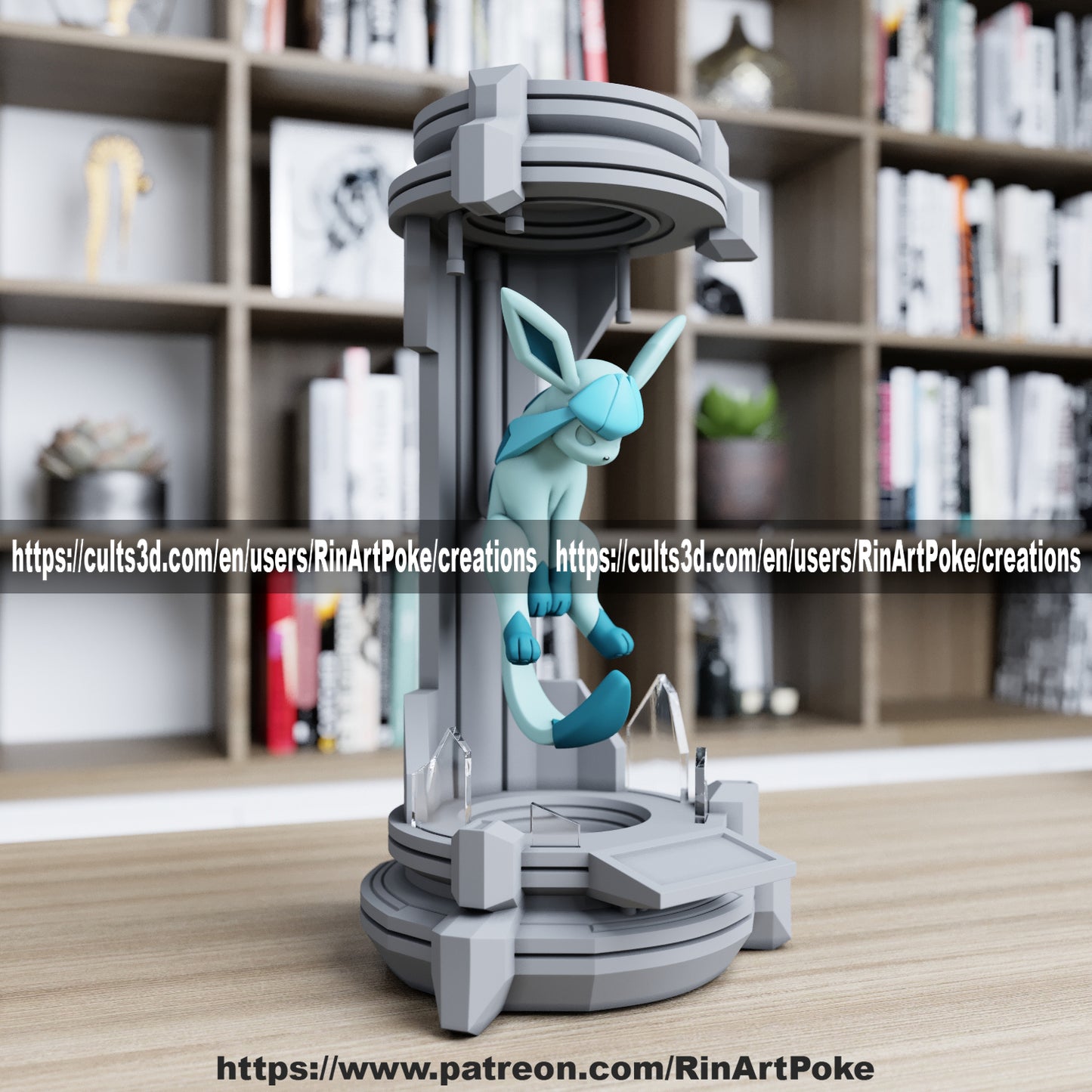 Pick and Choose (Medium) Translucent Colored PKMN FIGURE ONLY - Connects to the Medium Tank Stand