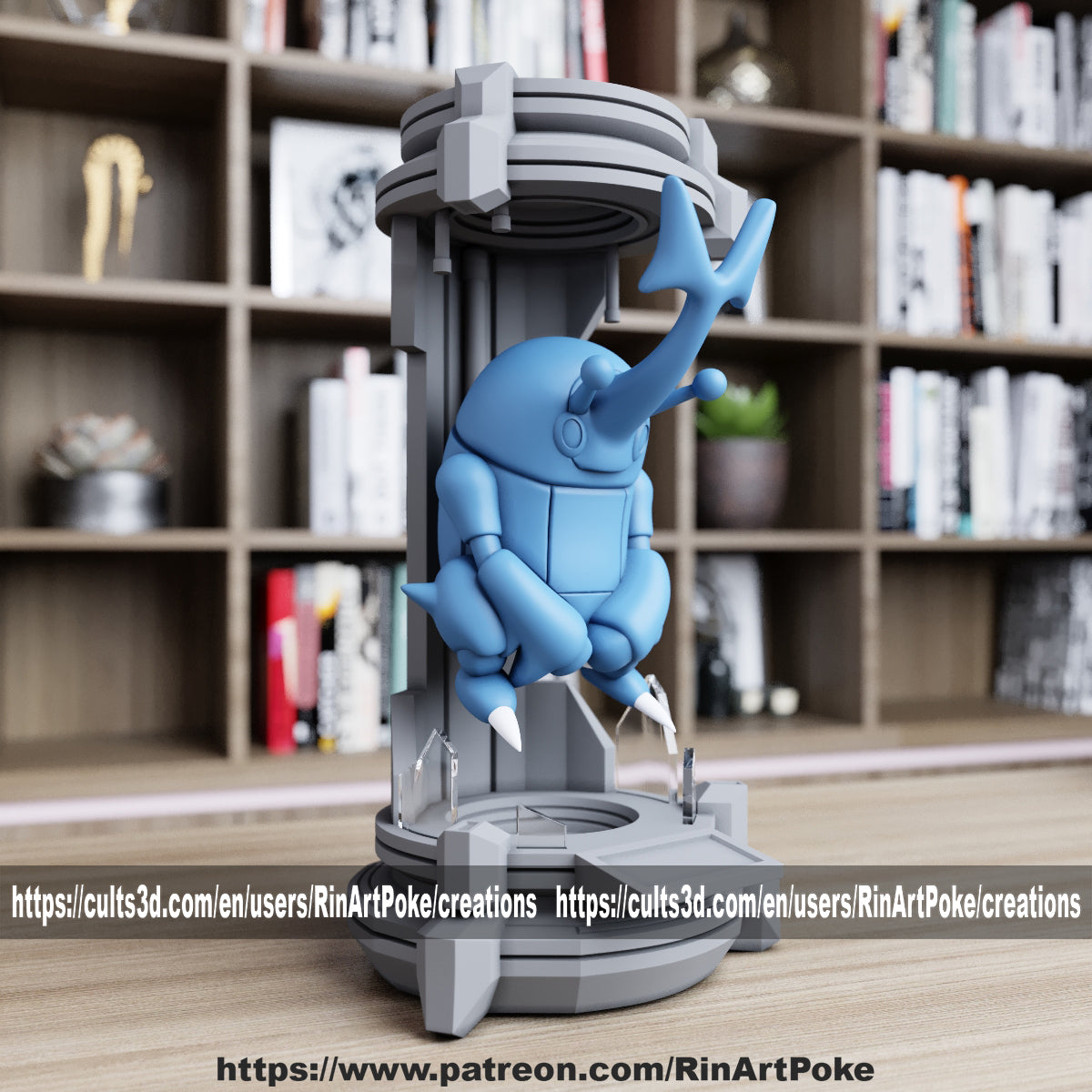 Pick and Choose (Medium) Translucent Colored PKMN FIGURE ONLY - Connects to the Medium Tank Stand