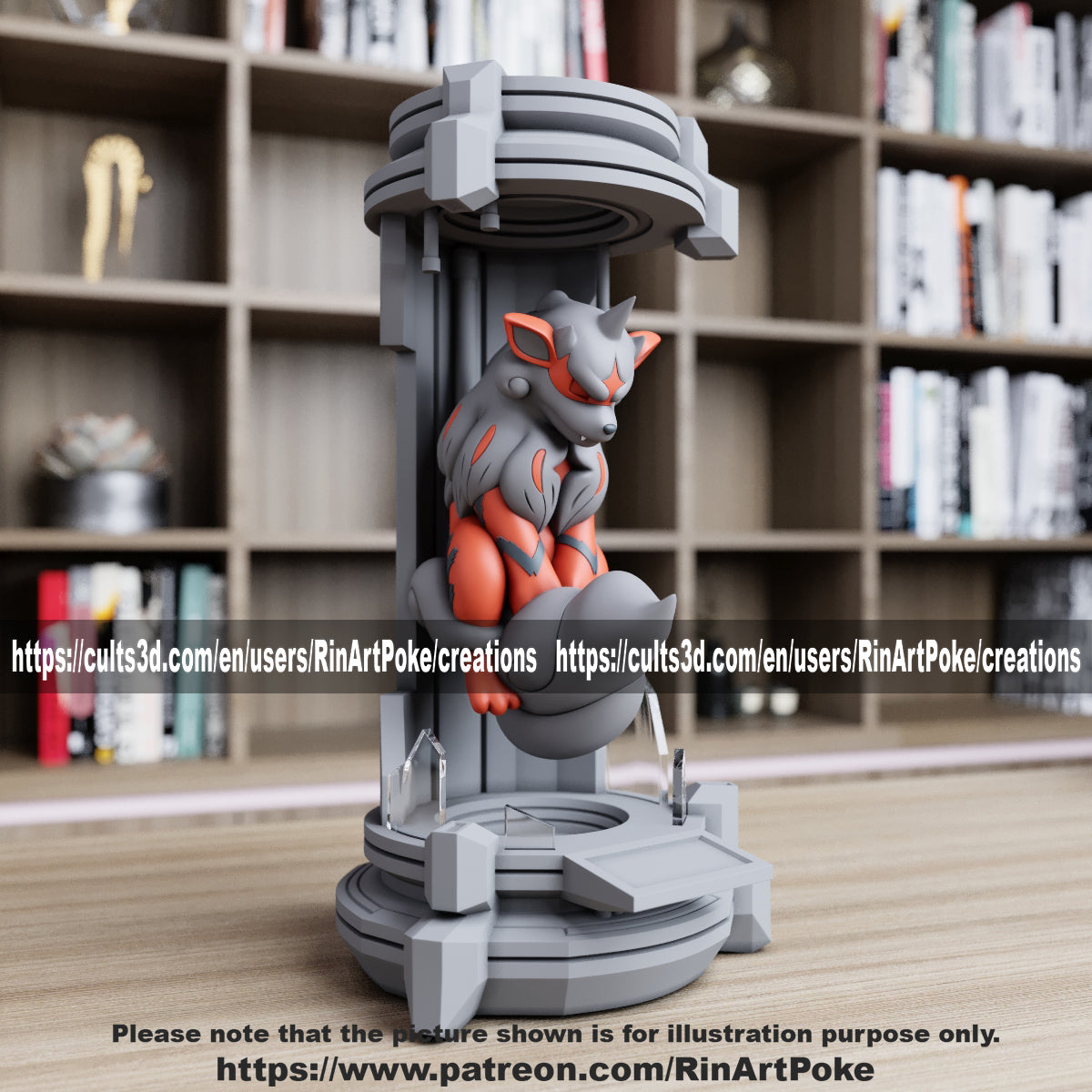 Pick and Choose (Medium) Translucent Colored PKMN FIGURE ONLY - Connects to the Medium Tank Stand