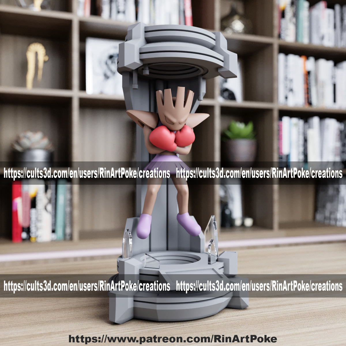 Pick and Choose (Medium) Translucent Colored PKMN FIGURE ONLY - Connects to the Medium Tank Stand