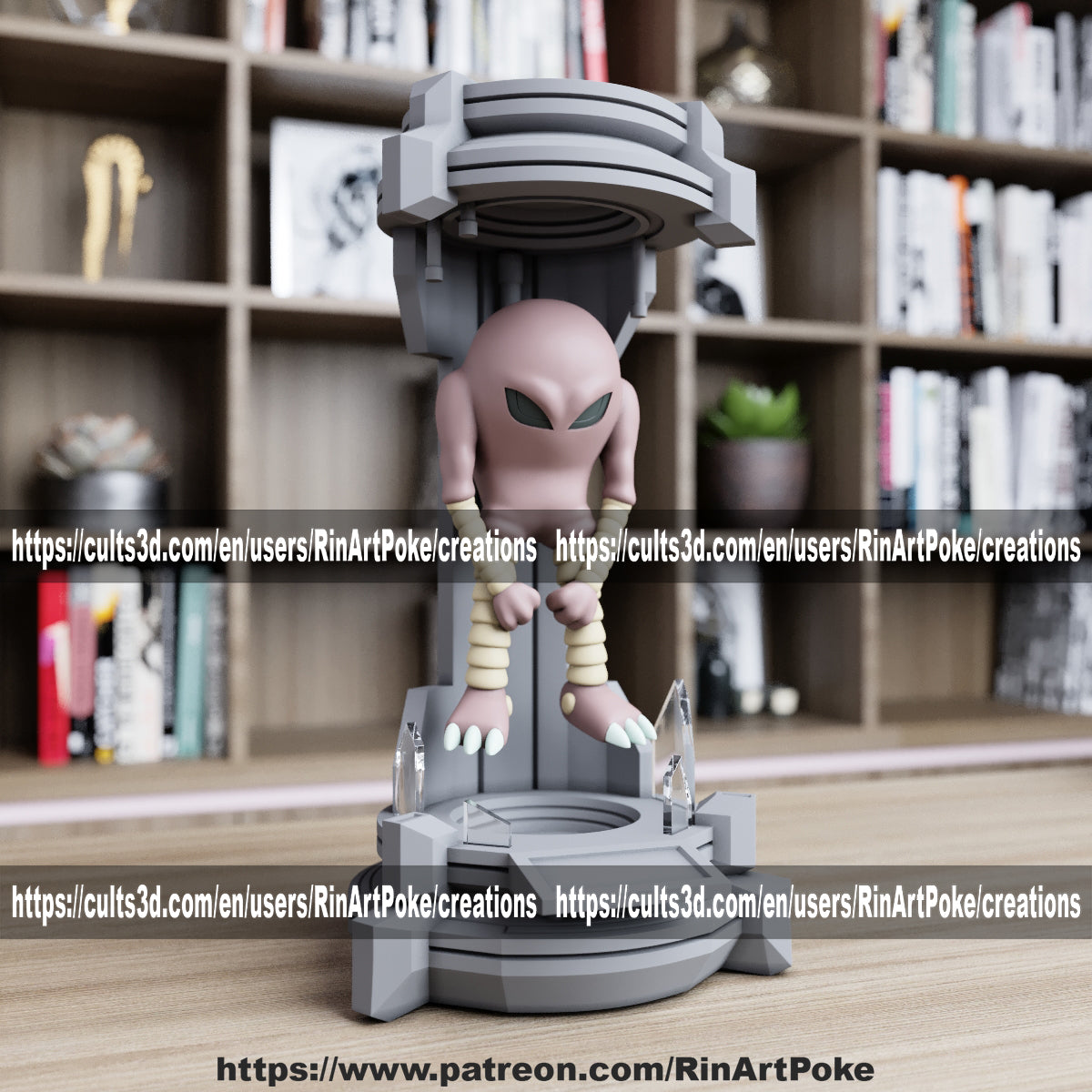 Pick and Choose (Medium) Translucent Colored PKMN FIGURE ONLY - Connects to the Medium Tank Stand