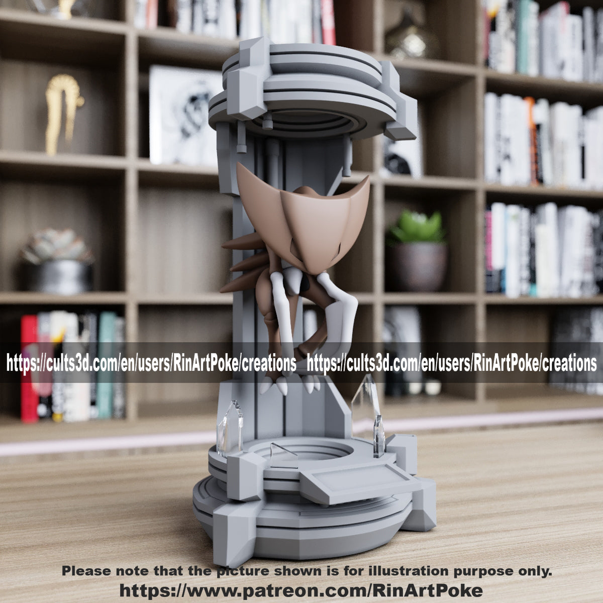 Pick and Choose (Medium) Translucent Colored PKMN FIGURE ONLY - Connects to the Medium Tank Stand