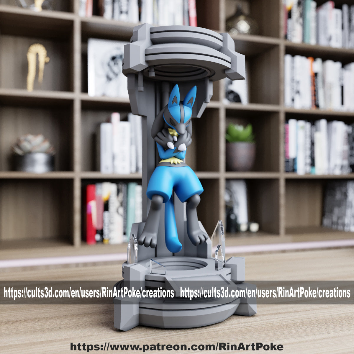 Pick and Choose (Medium) Translucent Colored PKMN FIGURE ONLY - Connects to the Medium Tank Stand