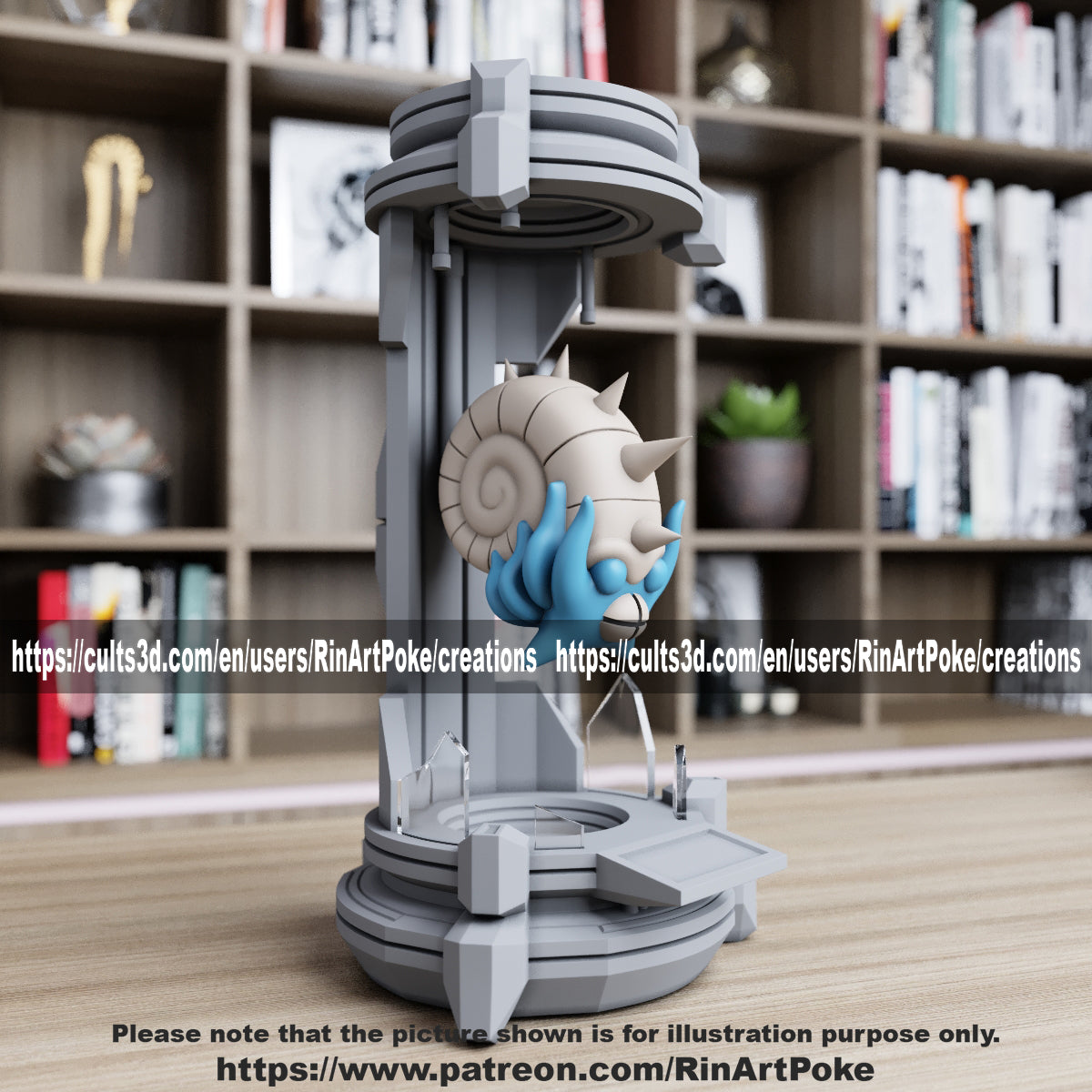 Pick and Choose (Medium) Translucent Colored PKMN FIGURE ONLY - Connects to the Medium Tank Stand