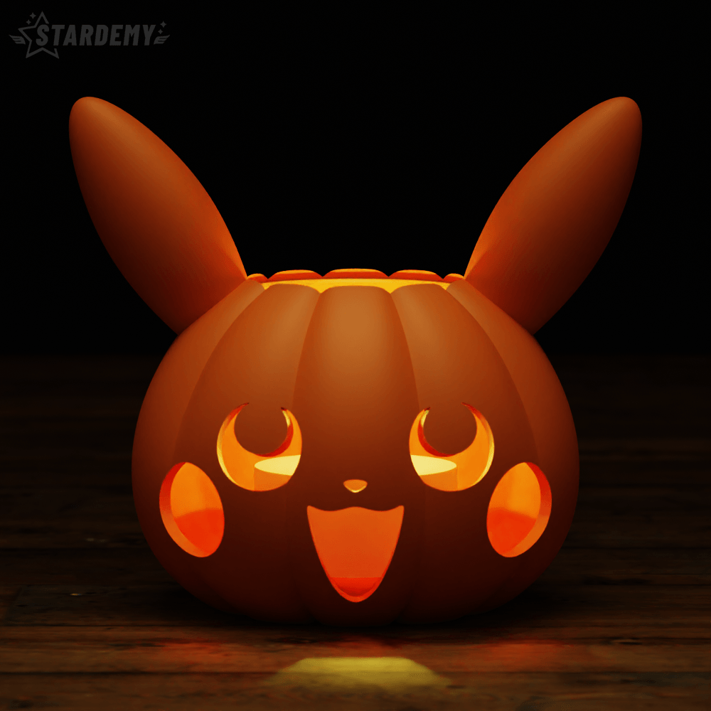 Jack O'Lantern Hollow with Thumb Light or Puck Light