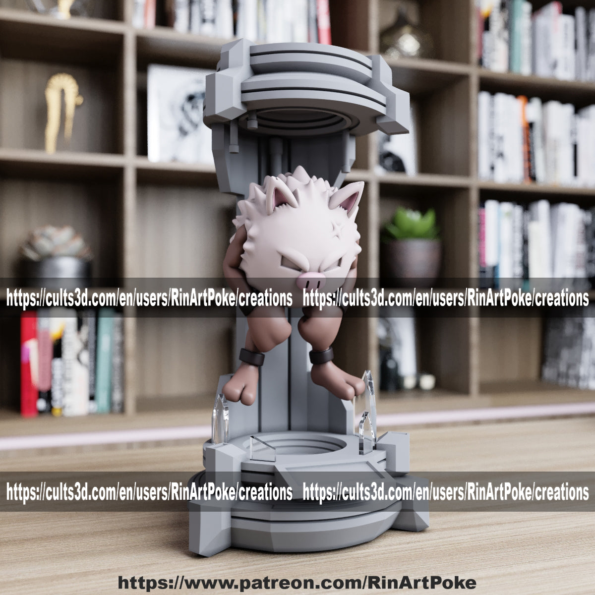 Pick and Choose (Medium) Translucent Colored PKMN FIGURE ONLY - Connects to the Medium Tank Stand
