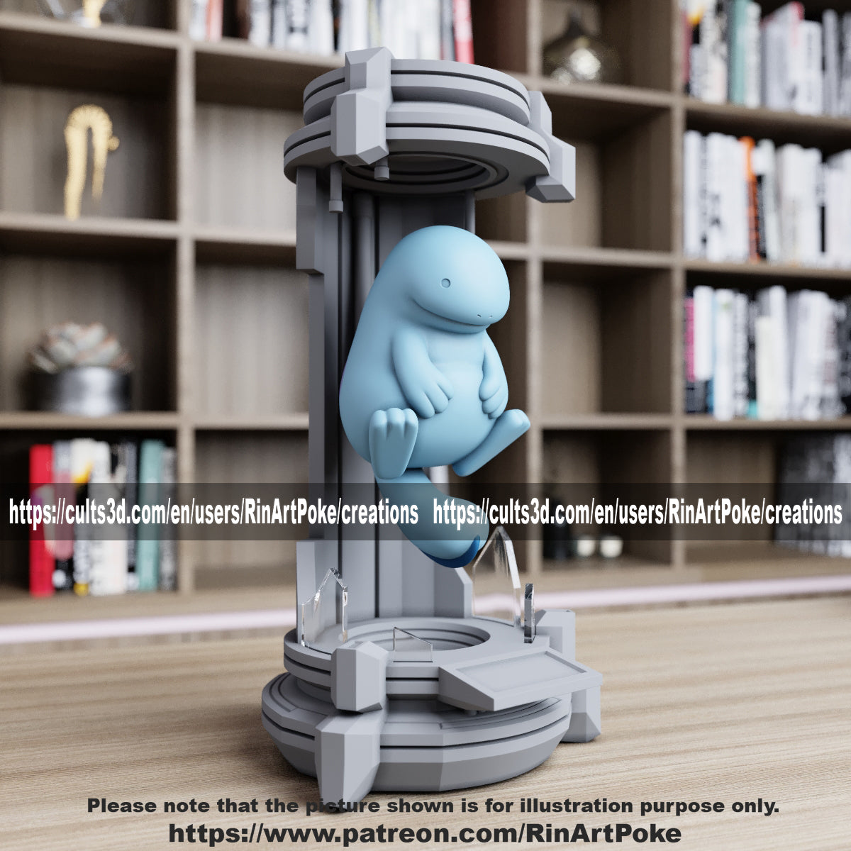 Pick and Choose (Medium) Translucent Colored PKMN FIGURE ONLY - Connects to the Medium Tank Stand