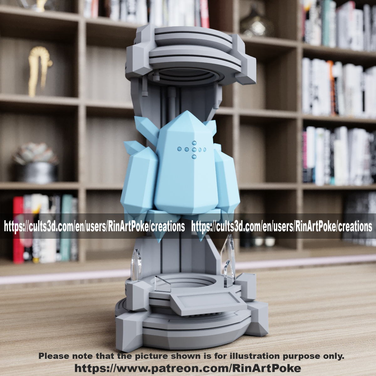 Pick and Choose (Medium) Translucent Colored PKMN FIGURE ONLY - Connects to the Medium Tank Stand