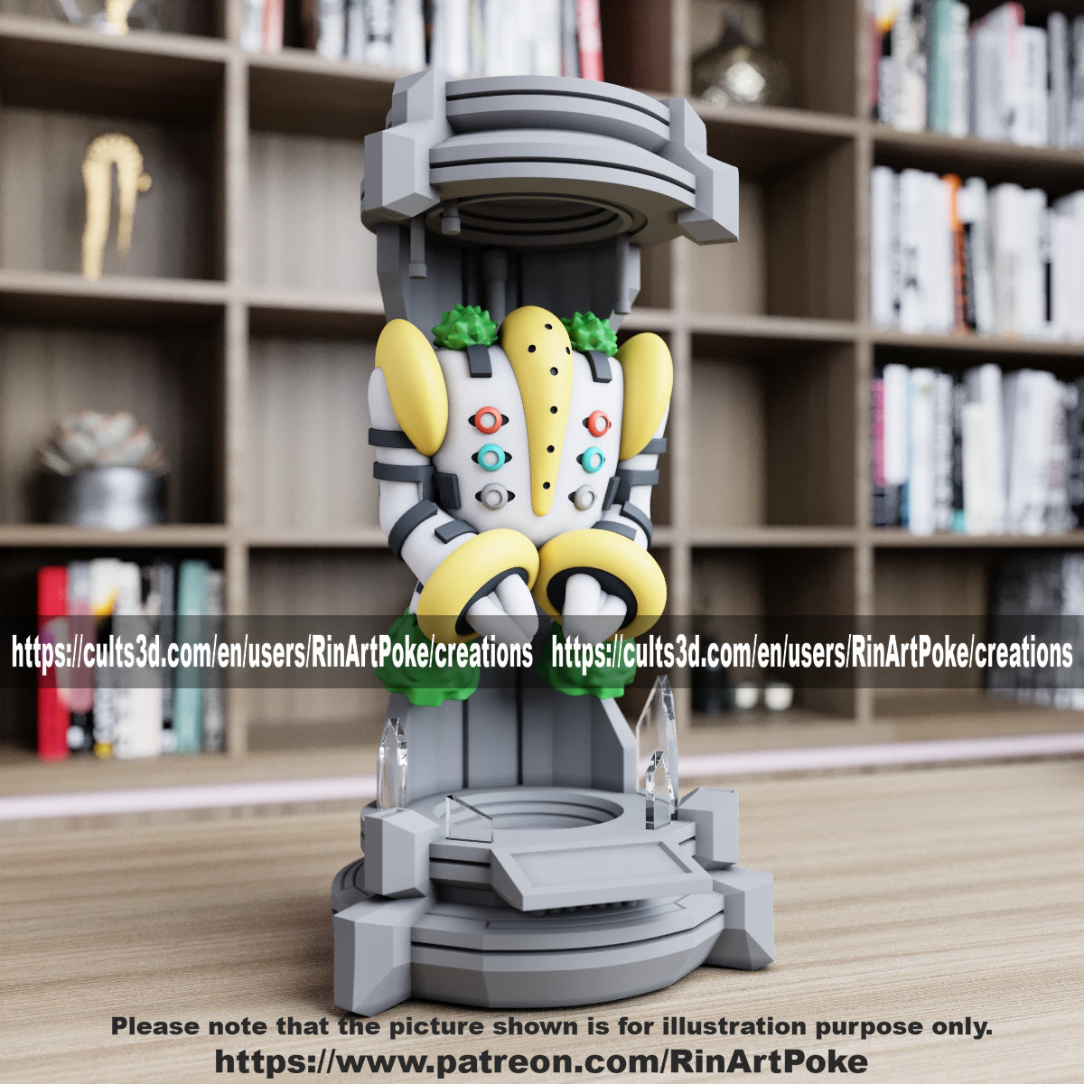 Pick and Choose (Medium) Translucent Colored PKMN FIGURE ONLY - Connects to the Medium Tank Stand