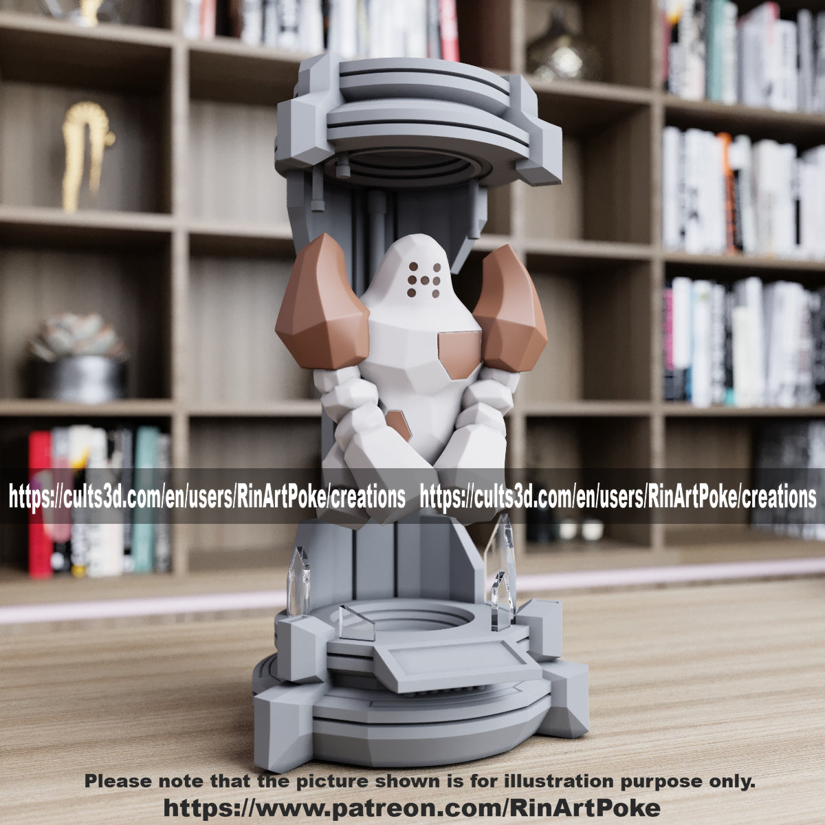 Pick and Choose (Medium) Translucent Colored PKMN FIGURE ONLY - Connects to the Medium Tank Stand