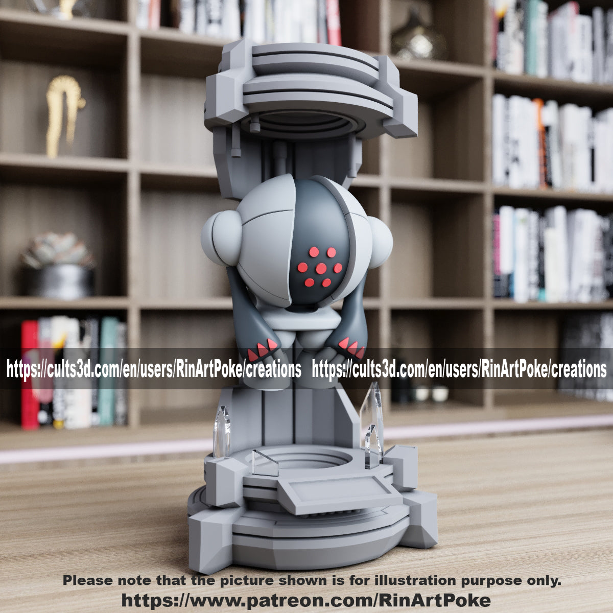 Pick and Choose (Medium) Translucent Colored PKMN FIGURE ONLY - Connects to the Medium Tank Stand
