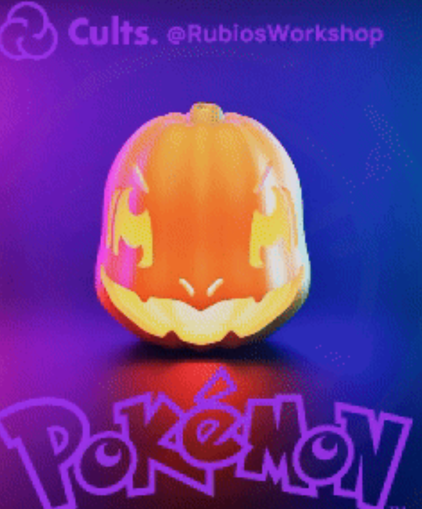 Jack O'Lantern Hollow with Thumb Light or Puck Light