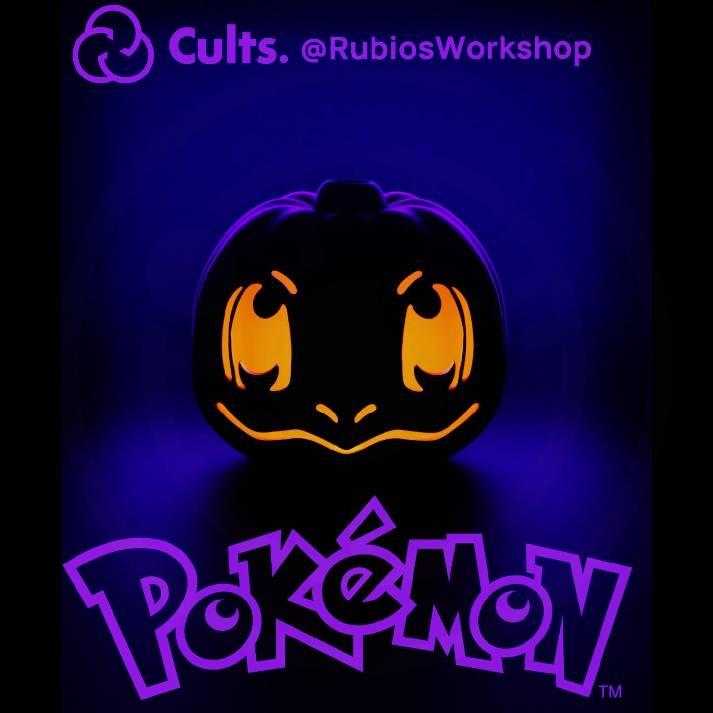 Jack O'Lantern Hollow with Thumb Light or Puck Light