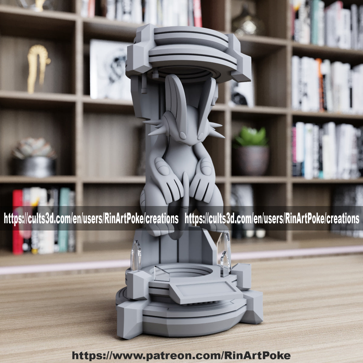 Pick and Choose (Medium) Translucent Colored PKMN FIGURE ONLY - Connects to the Medium Tank Stand