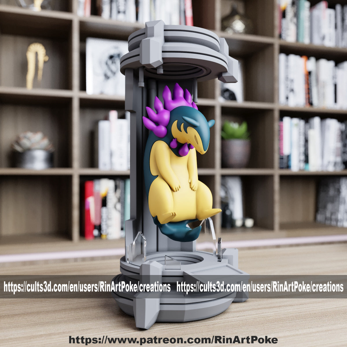 Pick and Choose (Medium) Translucent Colored PKMN FIGURE ONLY - Connects to the Medium Tank Stand