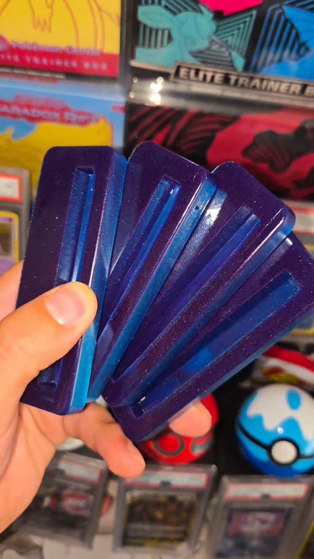 Metallic Shine Crystal Card Holder holder