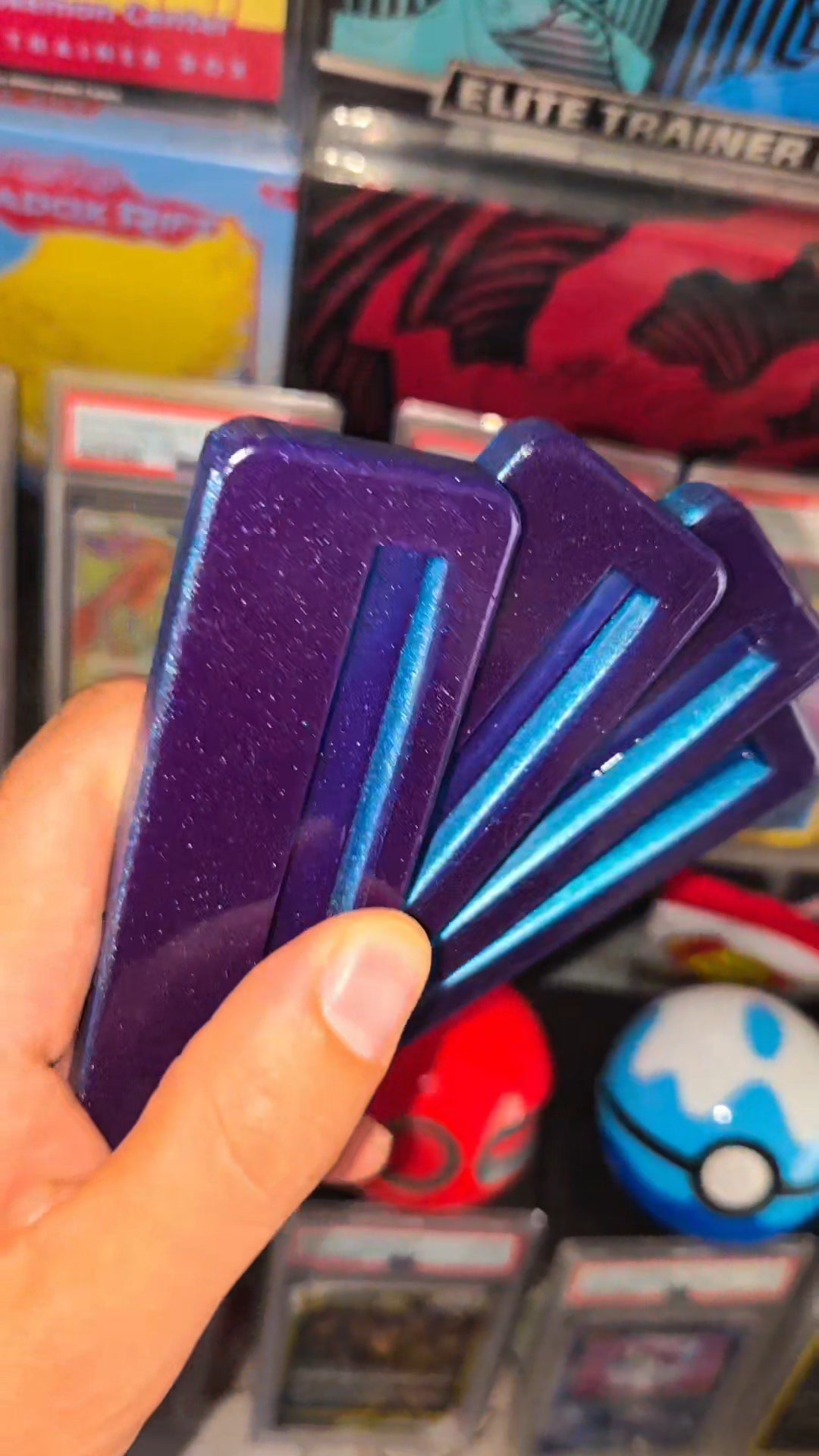 Metallic Shine Crystal Card Holder holder