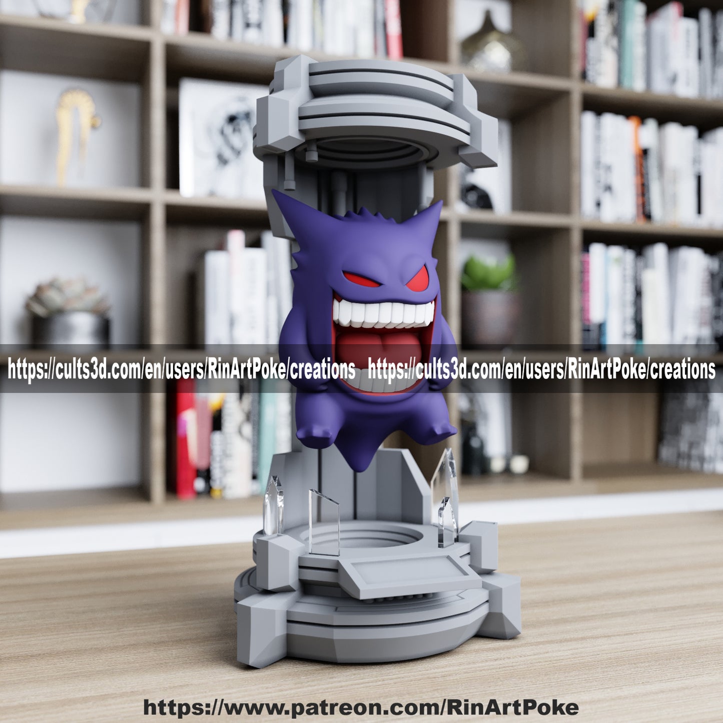Pick and Choose (Medium) Translucent Colored PKMN FIGURE ONLY - Connects to the Medium Tank Stand