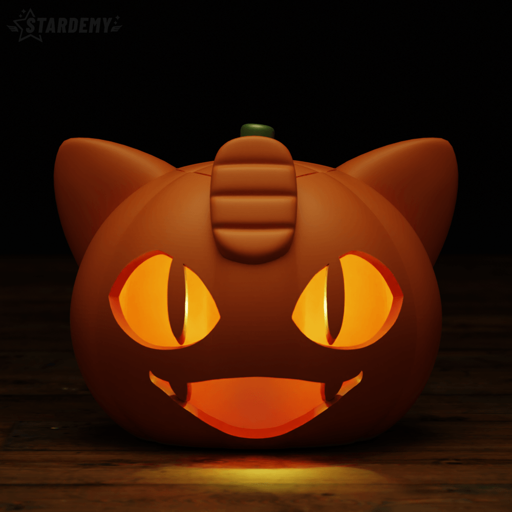 Jack O'Lantern Hollow with Thumb Light or Puck Light