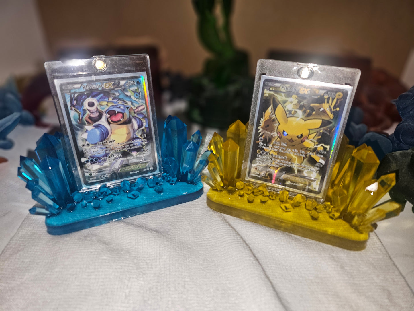 Metallic Shine Crystal Card Holder holder