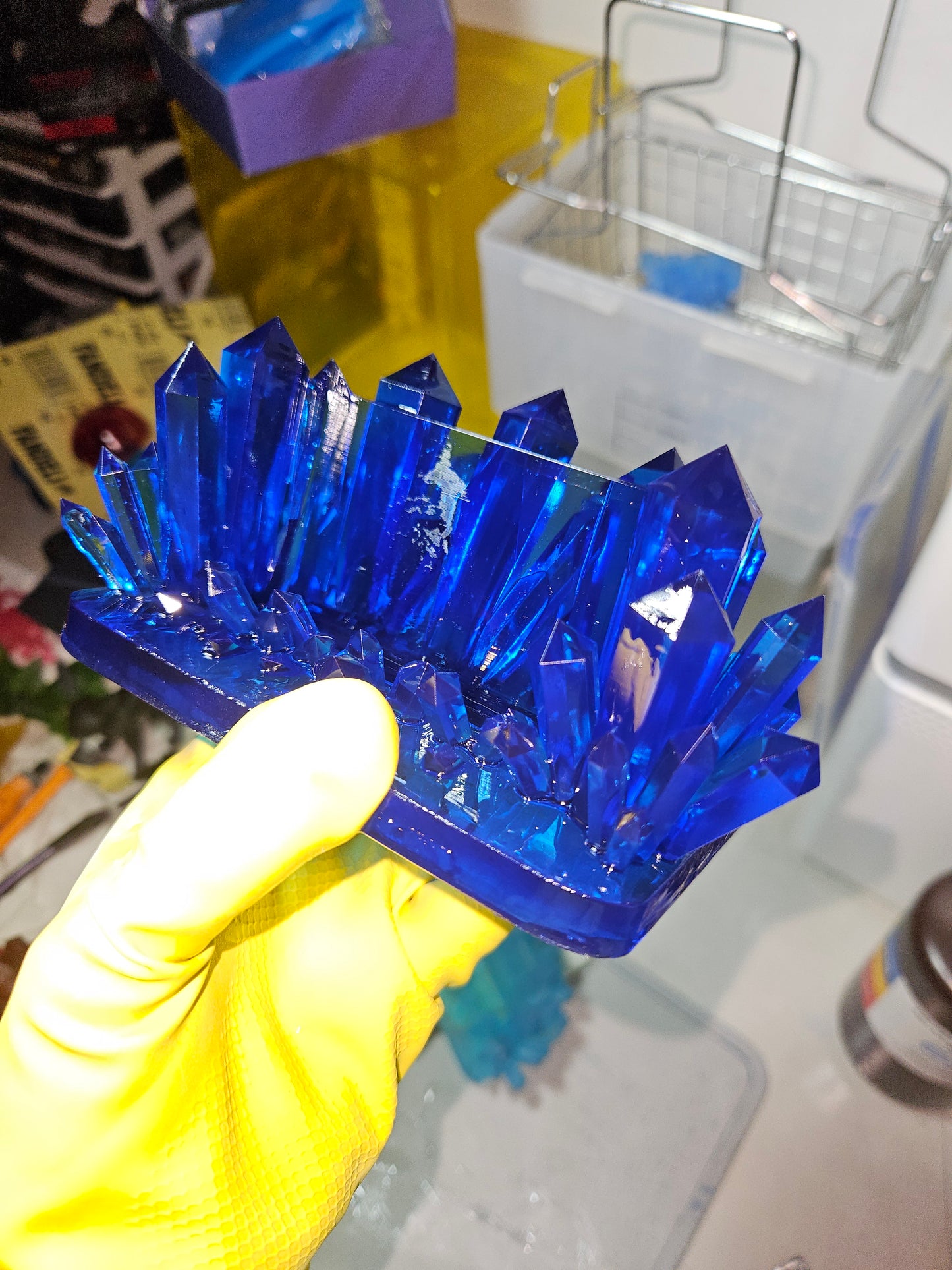 Metallic Shine Crystal Card Holder holder