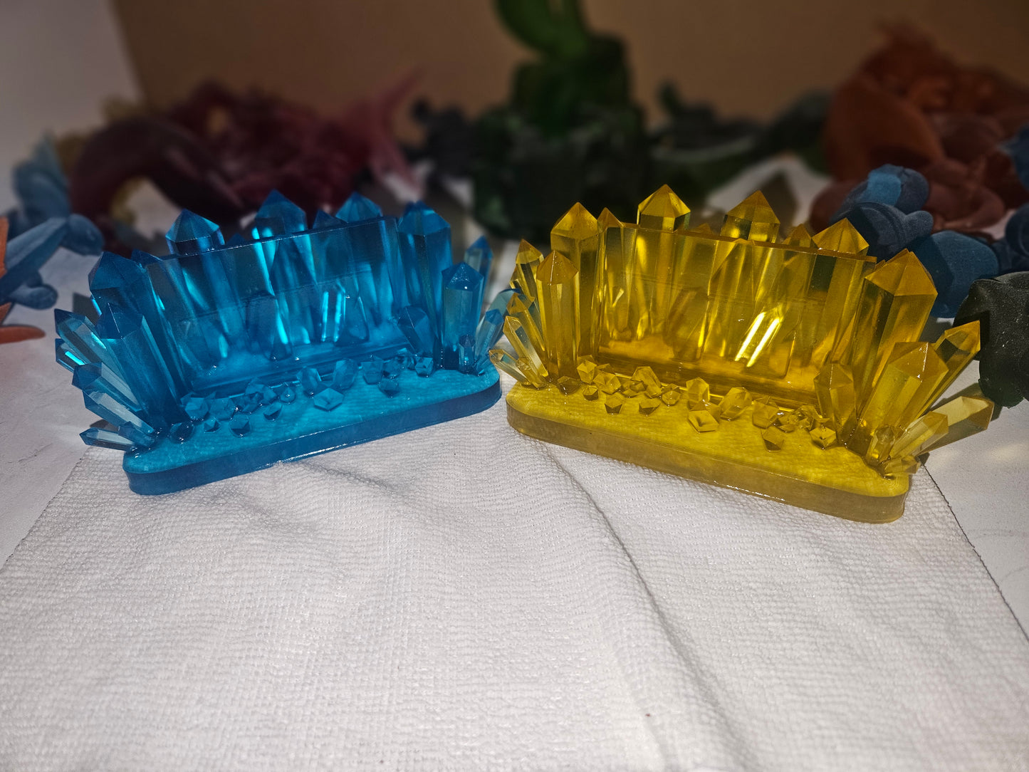 Metallic Shine Crystal Card Holder holder