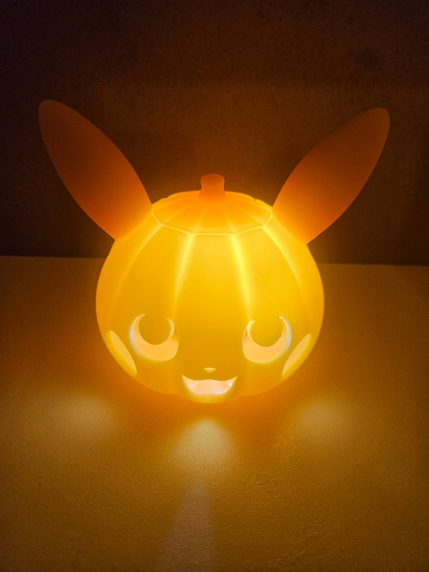 Jack O'Lantern Hollow with Thumb Light or Puck Light