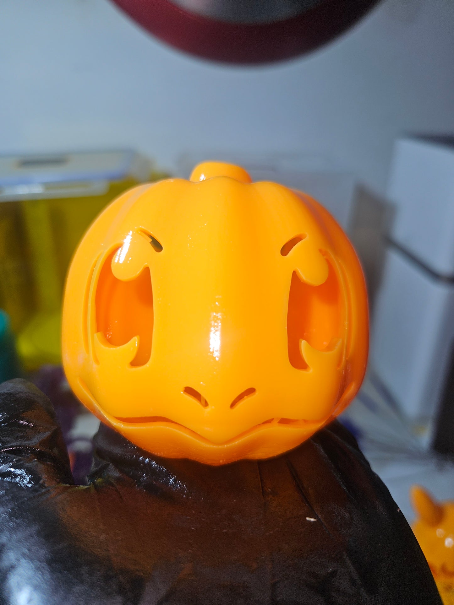 Jack O'Lantern Hollow with Thumb Light or Puck Light