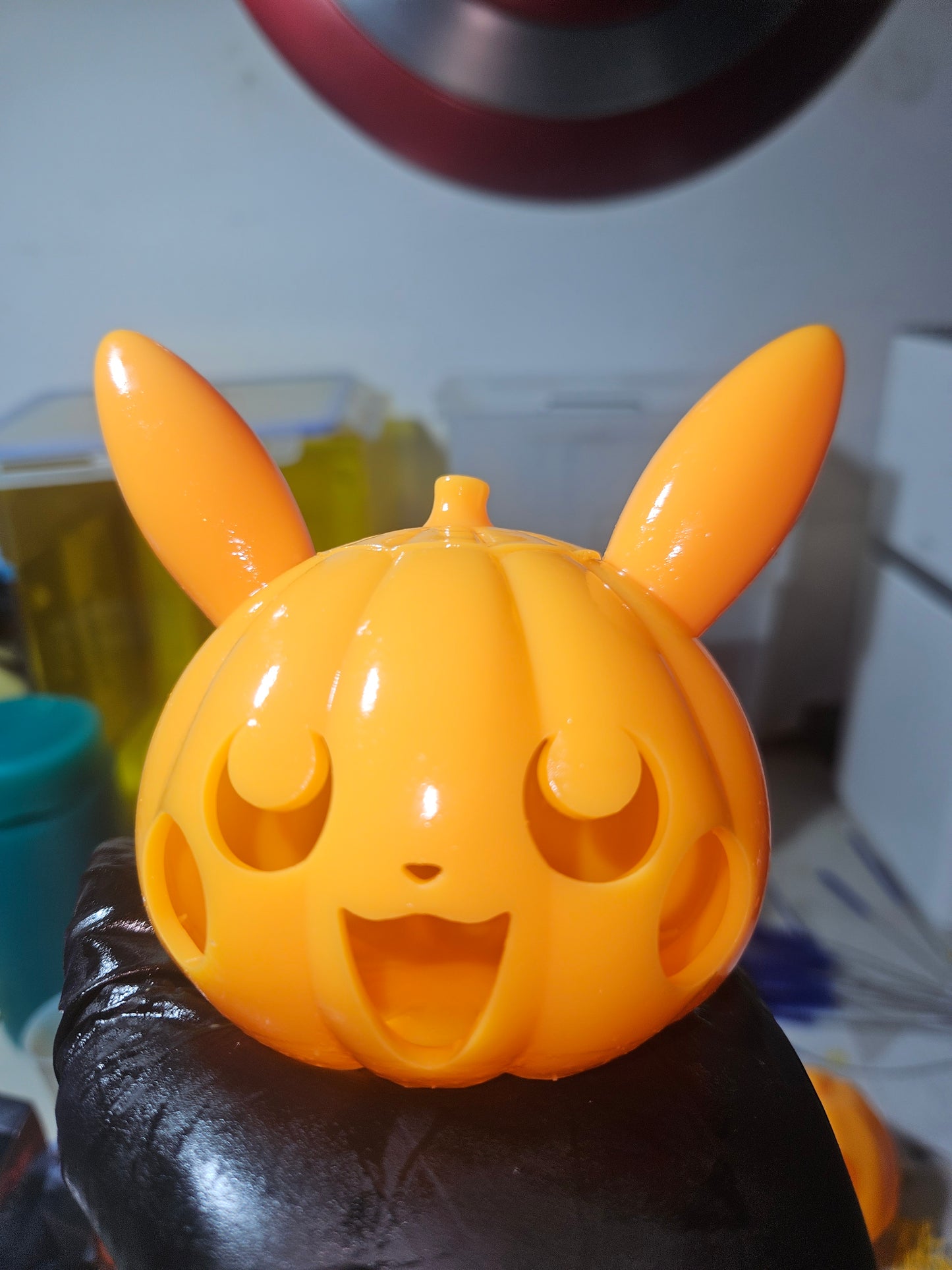 Jack O'Lantern Hollow with Thumb Light or Puck Light