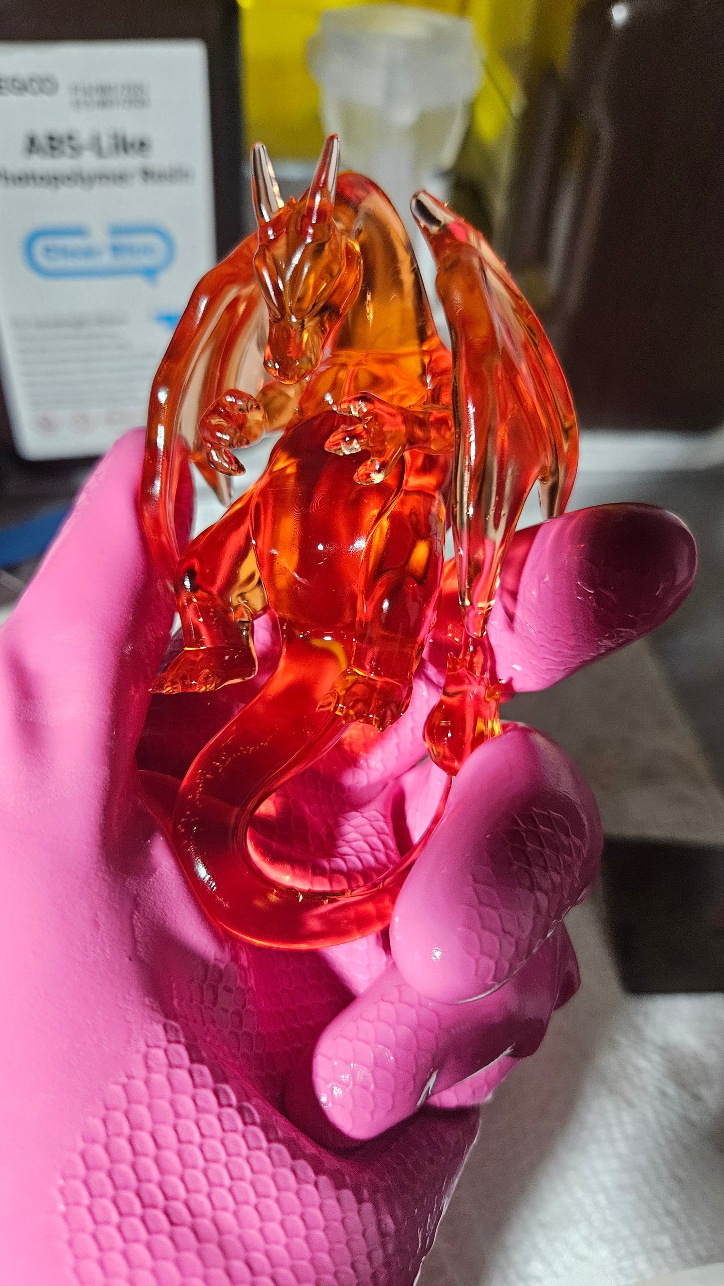 Pick and Choose (SMALL) Translucent Colored PKMN FIGURE ONLY - Connects to the Small Tank Stand