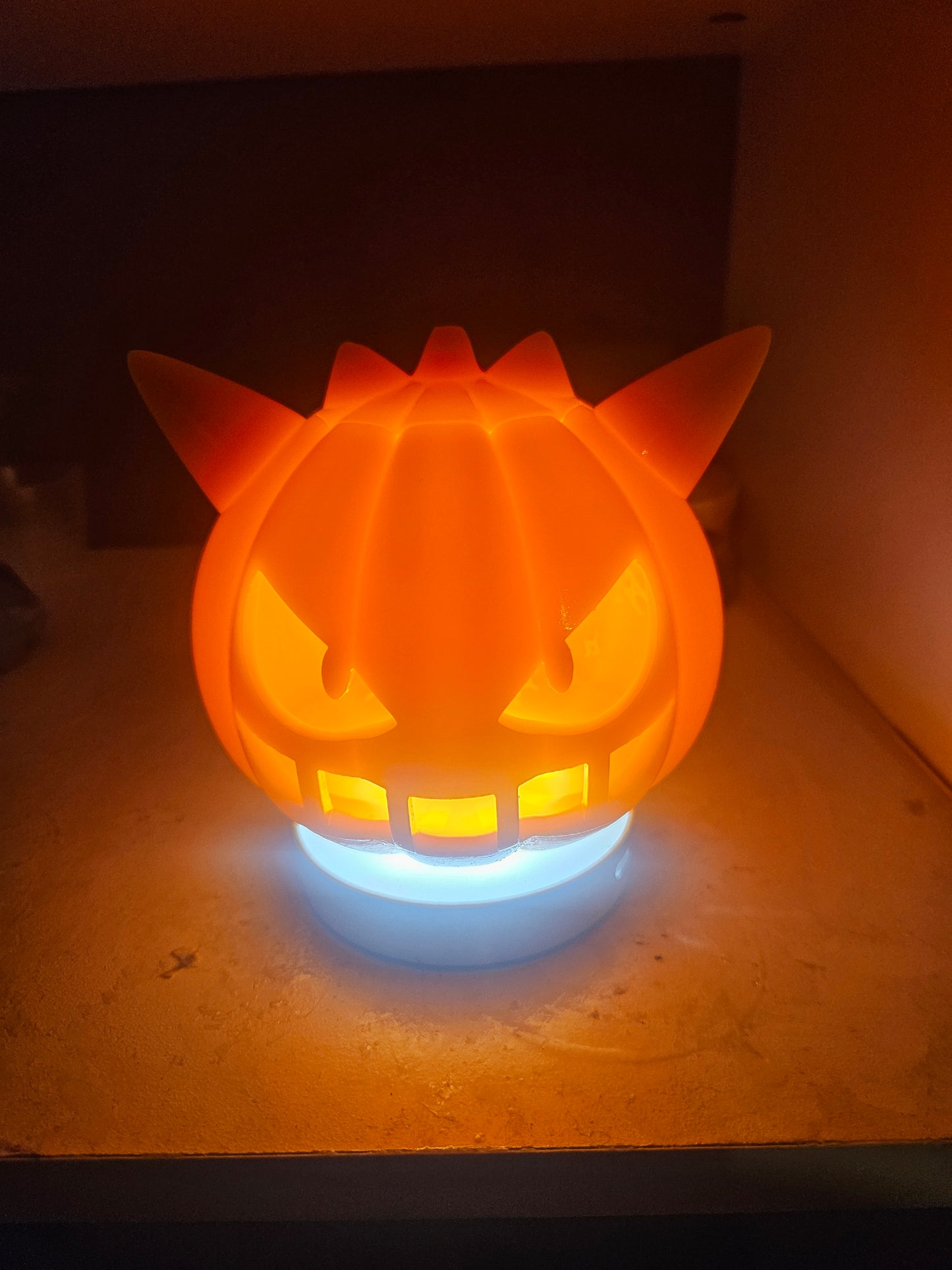 Jack O'Lantern Hollow with Thumb Light or Puck Light