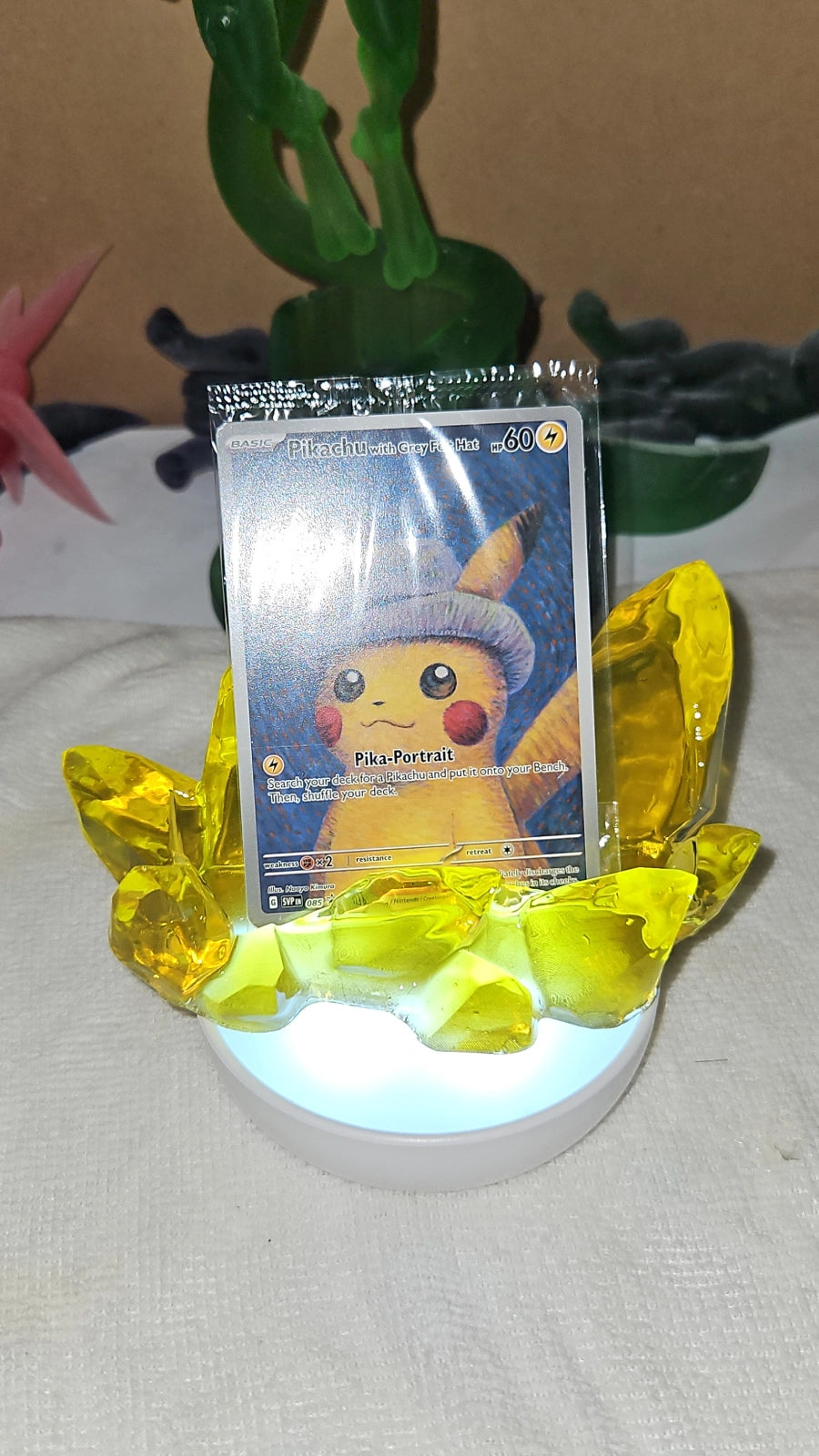 Metallic Shine Crystal Card Holder holder