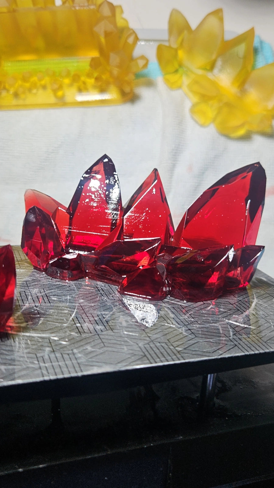 Metallic Shine Crystal Card Holder holder