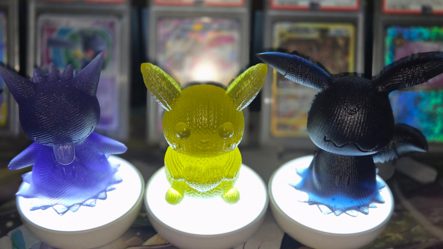 Mimikyuus in Translucent Color with or without Rechargeable Puck Light! New Glitter shine