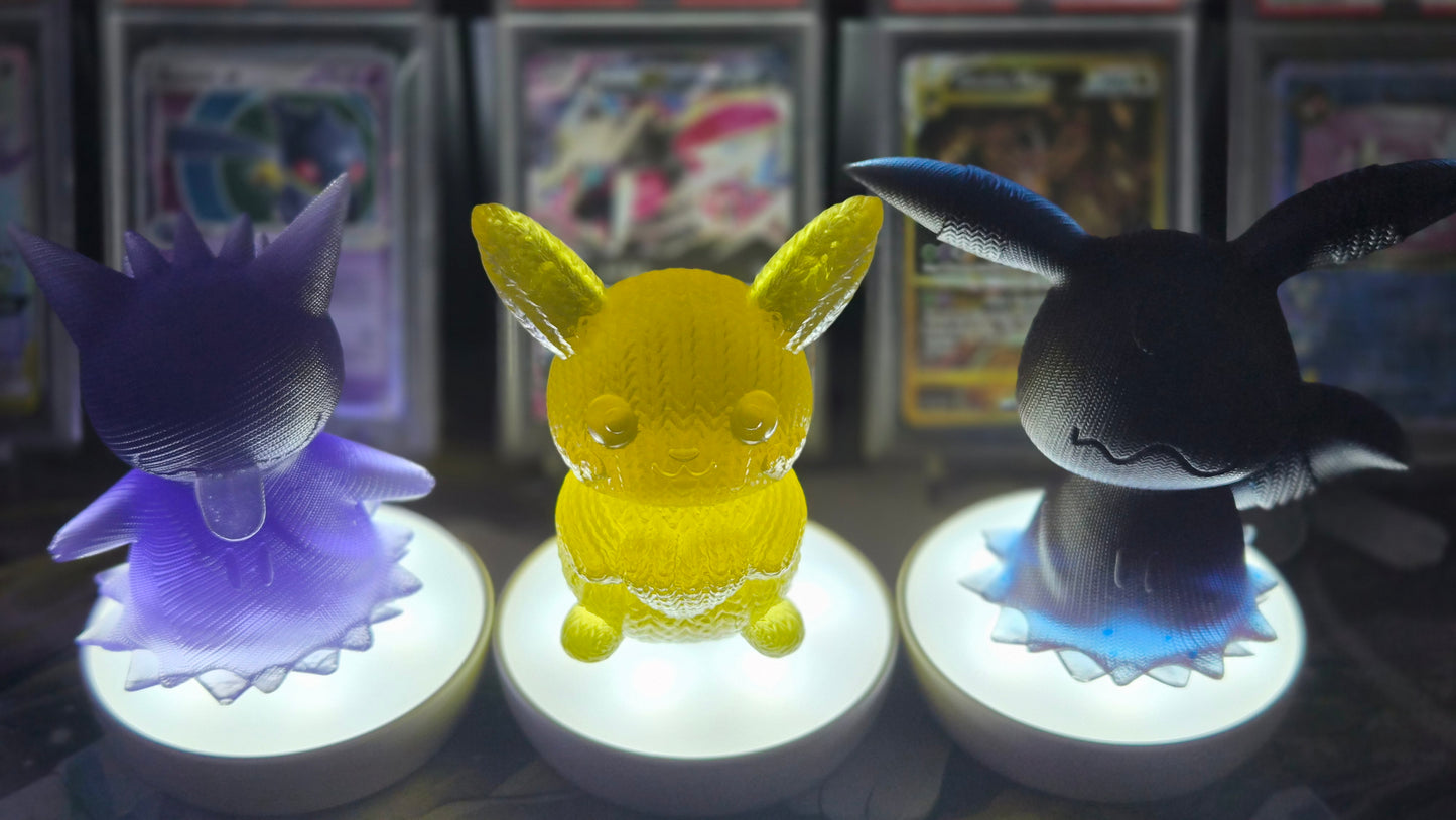 Mimikyuus in Translucent Color with or without Rechargeable Puck Light! New Glitter shine