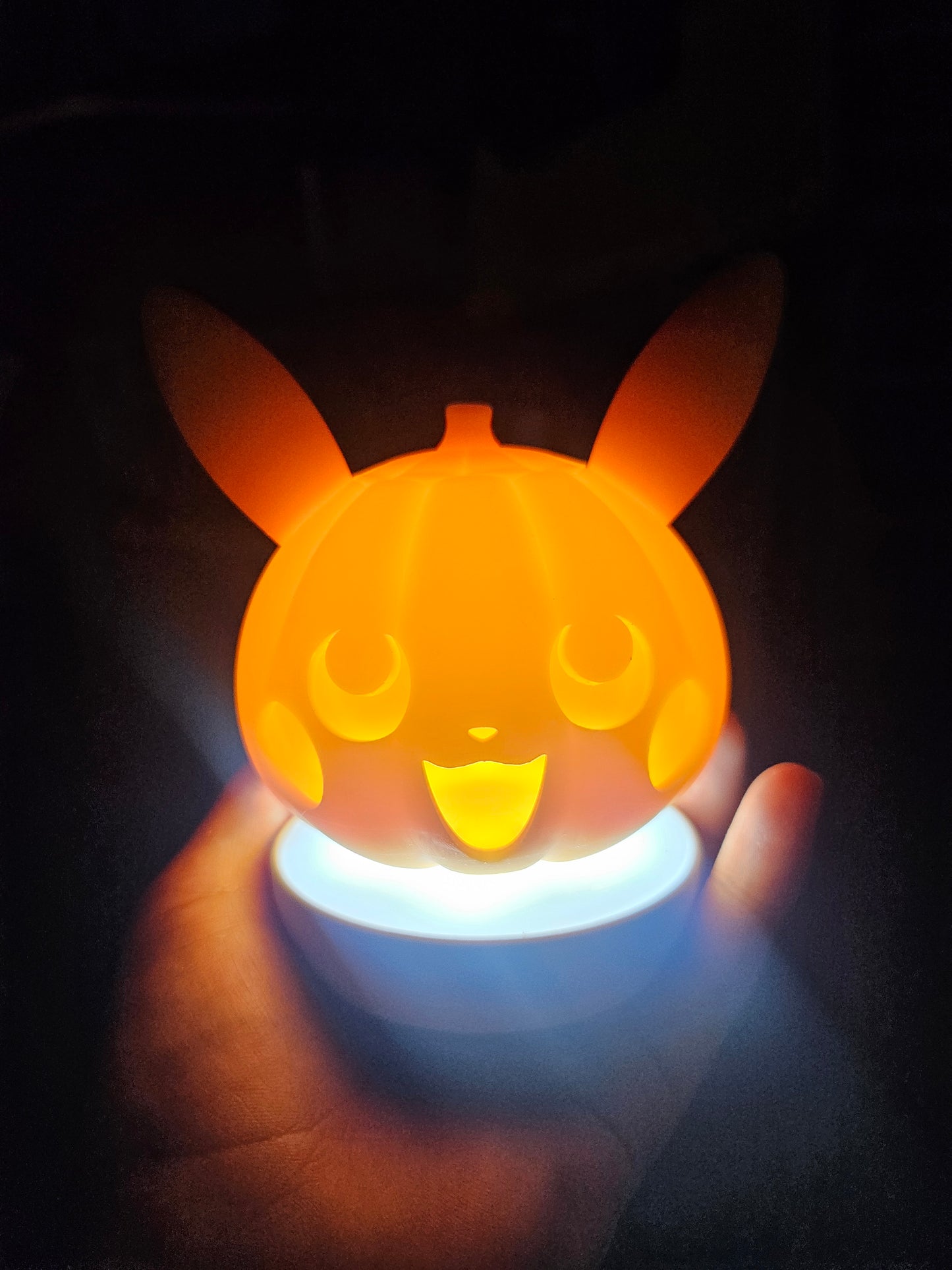 Jack O'Lantern Hollow with Thumb Light or Puck Light