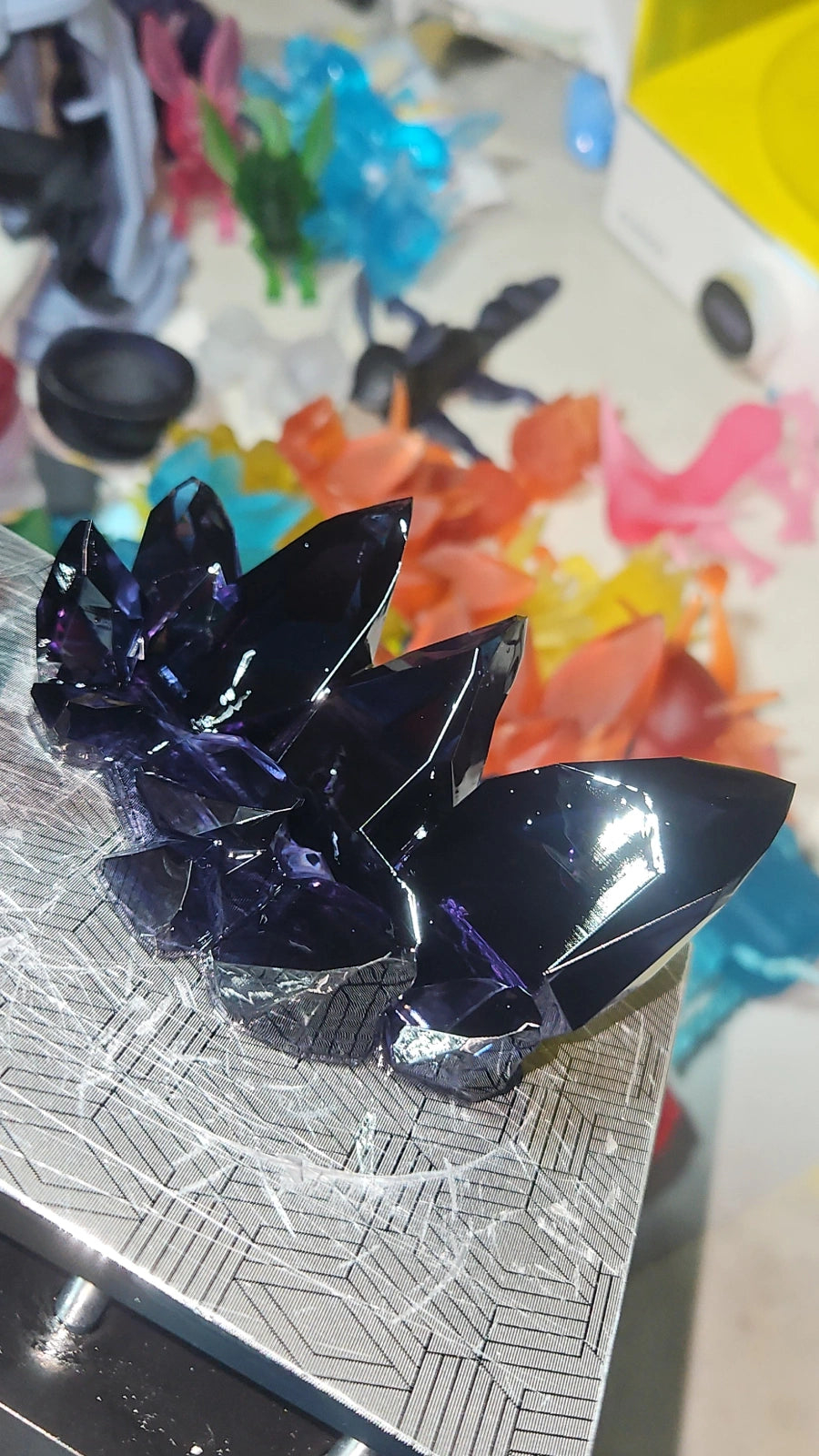 Metallic Shine Crystal Card Holder holder