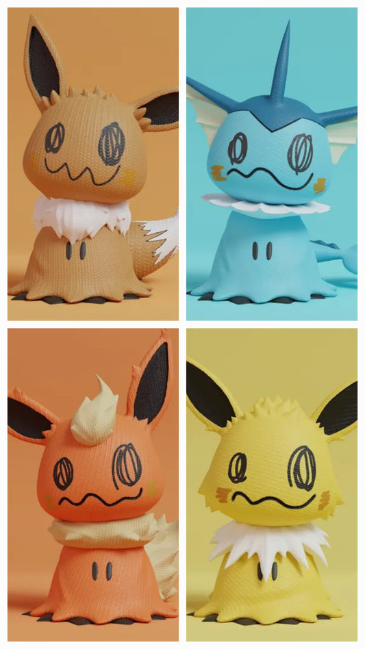 Mimikyuus in Translucent Color with or without Rechargeable Puck Light! New Glitter shine