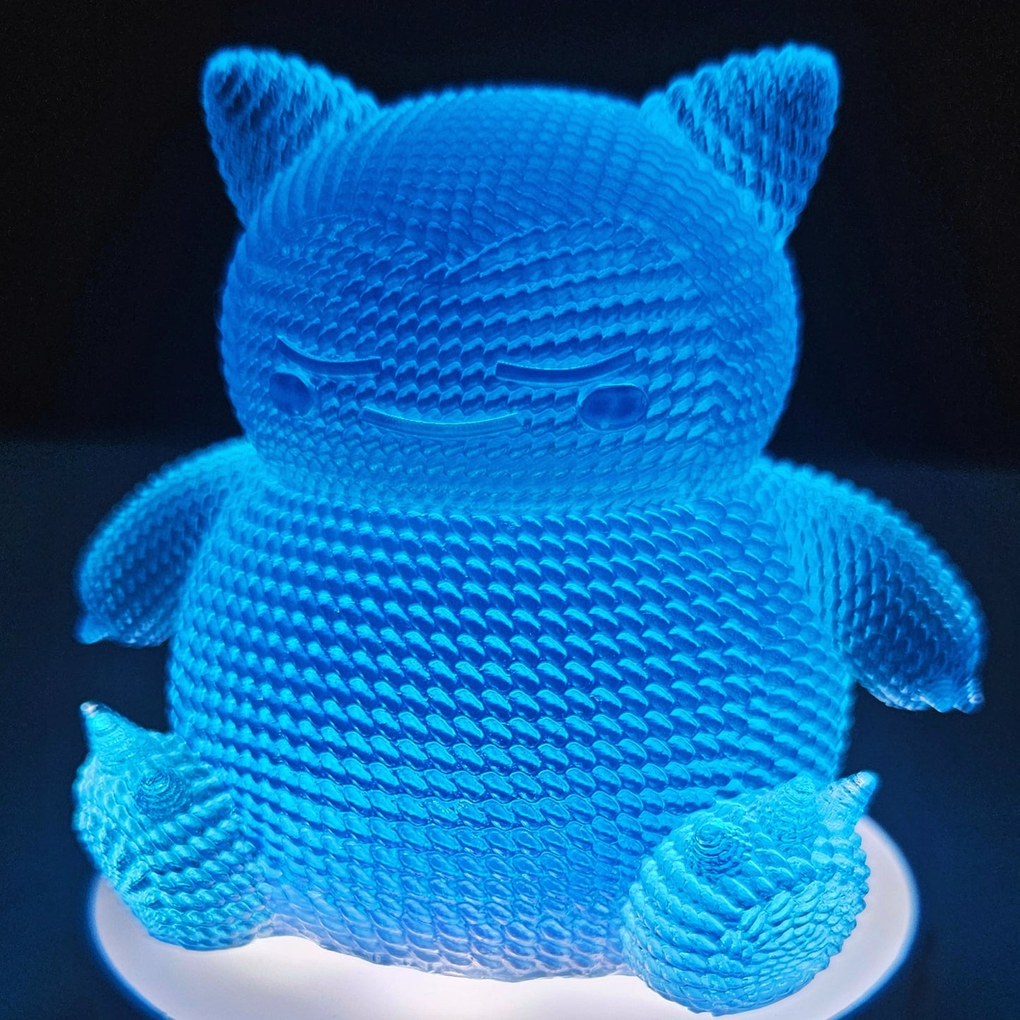 Knitted resin printed Figures Small, Medium or Large with Rechargeable Puck!