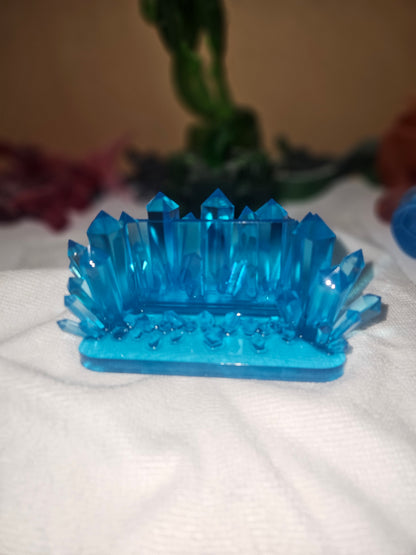 Crystal Resin Card Holder Slab Stand