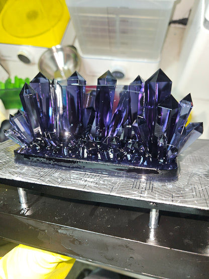 Crystal Resin Card Holder Slab Stand